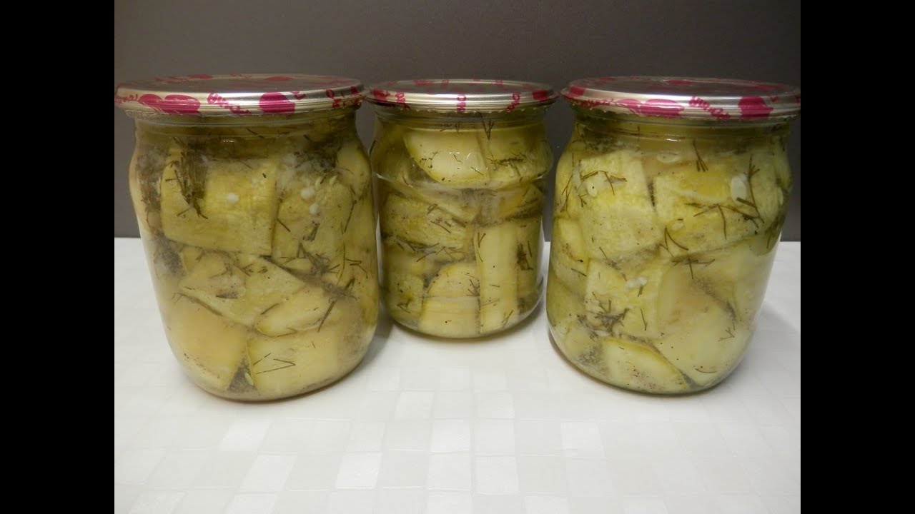 Приготовление кабачков на зиму