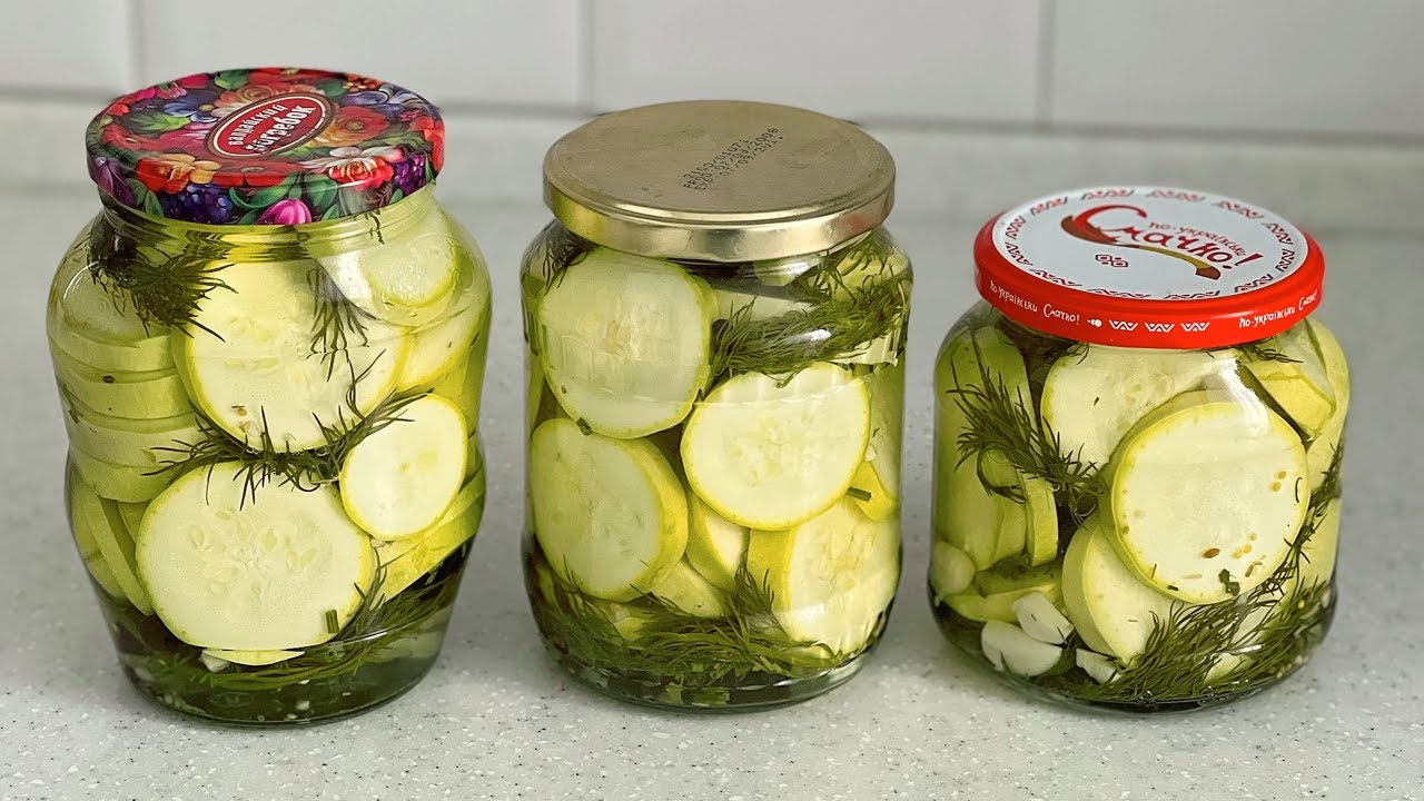 Рецепт №1: Классические маринованные кабачки